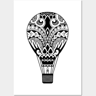 Tribal Hot Air Balloon Posters and Art